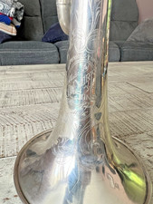 J.W. York Perfectone Cornet c. 1915 1925 Silver - Plays