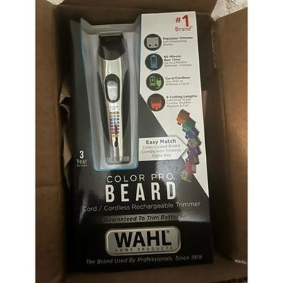 Wahl Color Pro 9891-100 Mens Cord/Cordless Trimmer Hair Beard Self-Sharpening