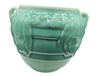 Vintage McCoy Celadon Glazed Planter Green Ceramic 5"W USA Made