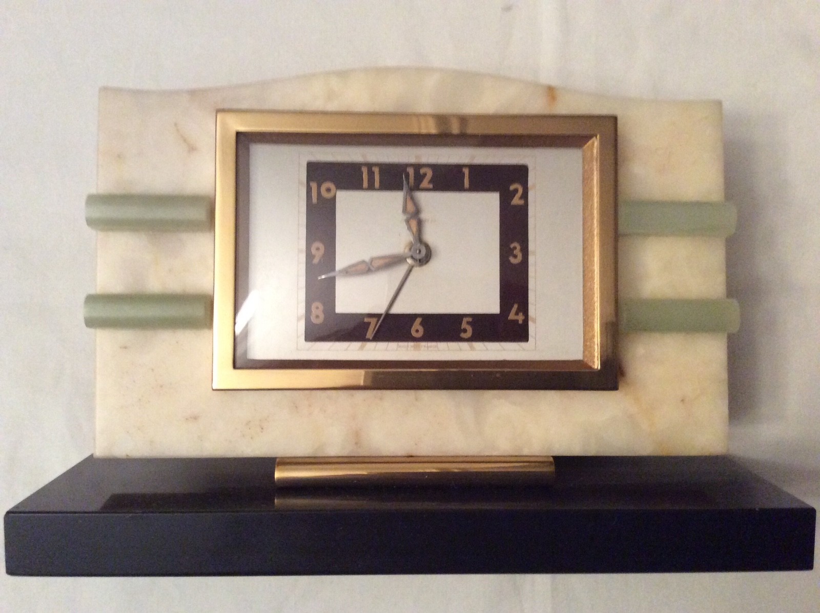 Reveil  BAYARD marbre et onyx   ART DECO 