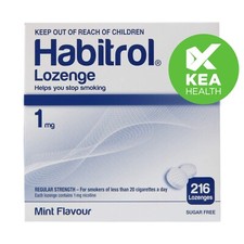 Habitrol Nicotine Lozenge 1mg MINT 216 pieces - 1 box - QUIT Smoking Now