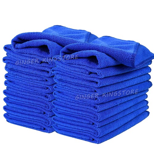 50pcs Car Soft Microfibre Cloth Dish Glass Bulk Cleaning Microfiber Gym Towels - Picture 2 of 9