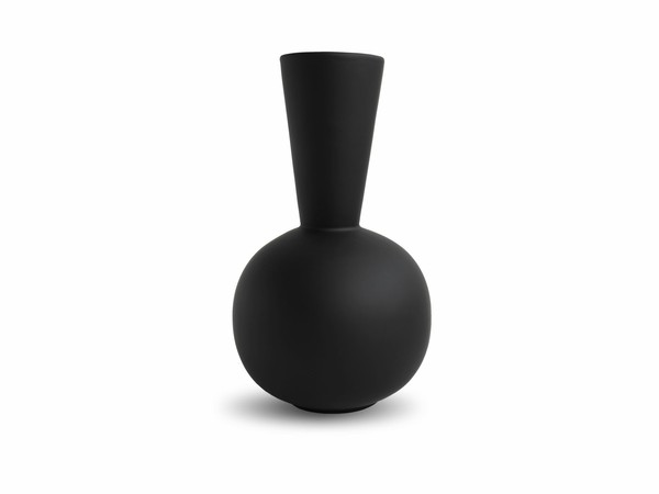 Cooee Design Trumpet Vase Schwarz 30Cm Blumenvase Porzellanvase Hochwertige Vase-image