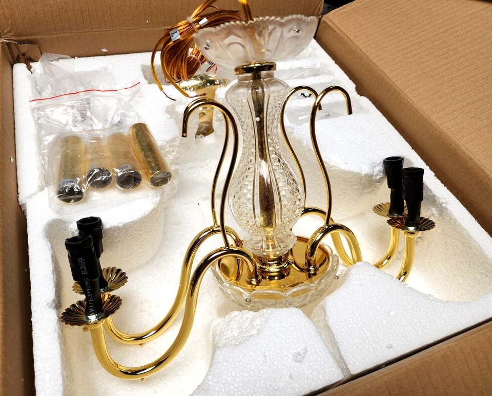 Elegant Lighting St. Francis V2015D17G/RC 4-Light 17" Chandelier w/Clear Crystal - Image 4 of 4