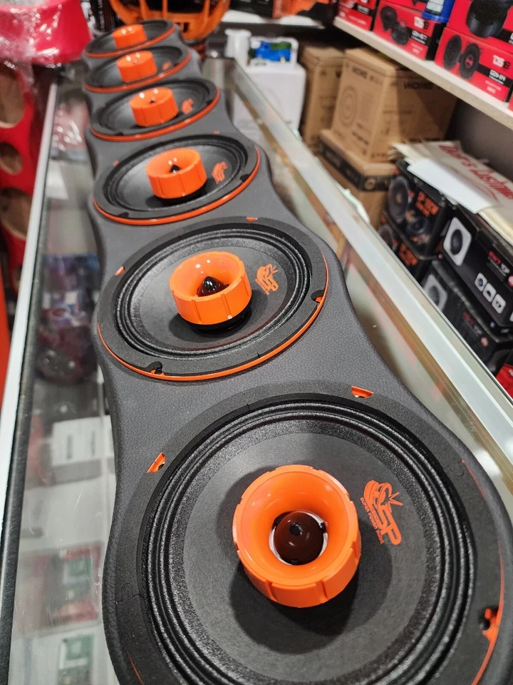 Barra de sonido universal 45 ” Pod 6 x 6,5” gama media (madera y tela) Foto 2 de 4