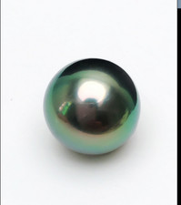HUGE 10-11MM NATURAL TAHITIAN GENUINE GREEN LOOSE PEARL UNDRILLED 0889AAA