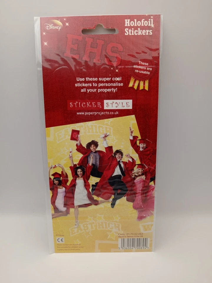 6 Tiras Adhesivas Musicales Secundarias Holofoil Botín Fiesta Bolsa Relleno Pegatinas Foto 4 de 4