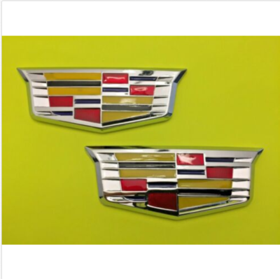 2 X Cadillac Emblem Car Badge Decal Sticker CTS SRX STS ATS XLR 