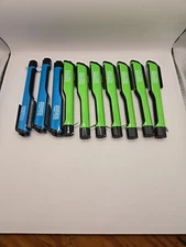 FLASHLIGHTS 10 Pc Blue and Green LED NEW Great Condition