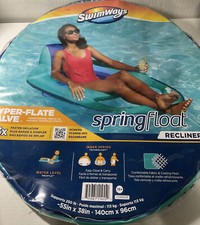  SwimWays Spring Float Recliner Pool Lounge C...
