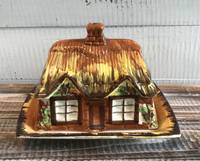 Vintage Cottage Ware Butter Dish Price Bros. Made in England 1930s eBay
