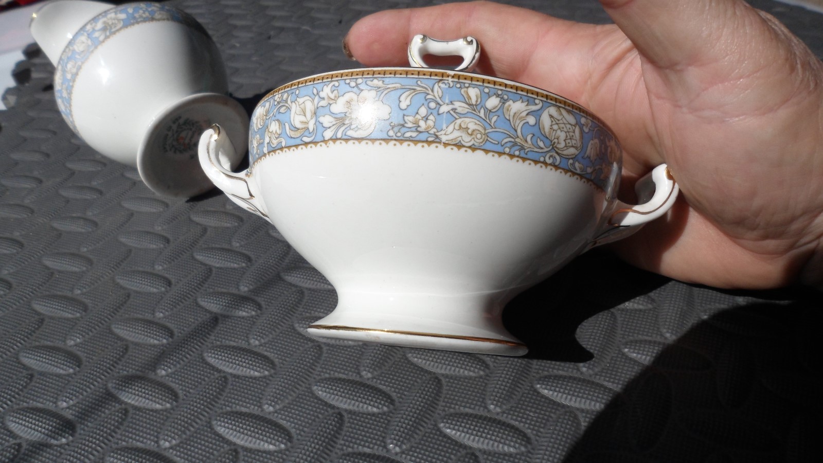 Grindley  Creamer and Covered Sugar Bowl                        