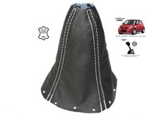 Schaltmanschette Schaltsack Fur Suzuki Swift 2005-2010 Leder Naht Weiss