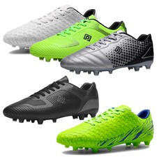 Mens Soccer Shoes Firm Ground Soccer Cleats Classic Low Top Football Shoes