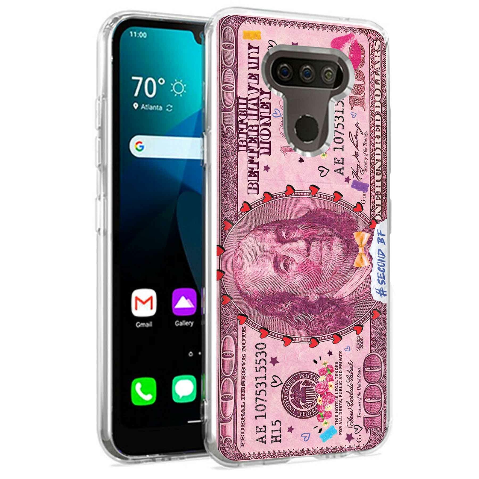 Phone Case for LG Harmony 4,Premier Pro Plus,K41, 2nd Boyfriend 1 Bill Print