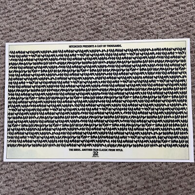 Hitchcock A Cast Of Thousands The Birds Wfld Poster 11 x 17 (178)