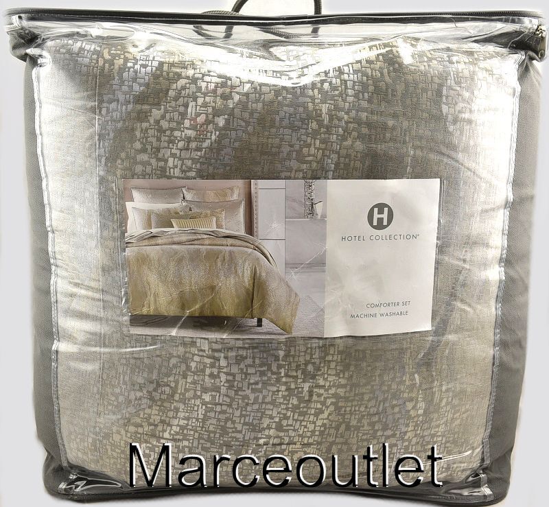 Hotel Collection Terra FULL / QUEEN Comforter & Pillowshams Set Gray eBay