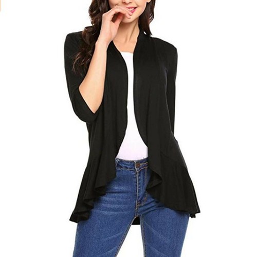 Women Ladies Waist Casual Long-sleeved Jacket Outdoor Windproof Jacket Plus Size - Bild 21 von 21
