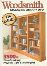 WOODSMITH MAGAZINE LIBRARY DVD.  216 ISSUES 3500+ WOODWORKING PROJECTS