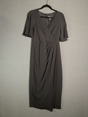 lace and satin midi dress Side Lace Satin Midi Dress Black