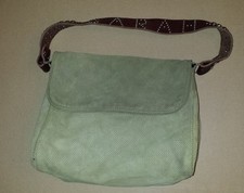 Tylie Malibu Olive Suede Shoulder Bag Handbag Studded Crystals Strap