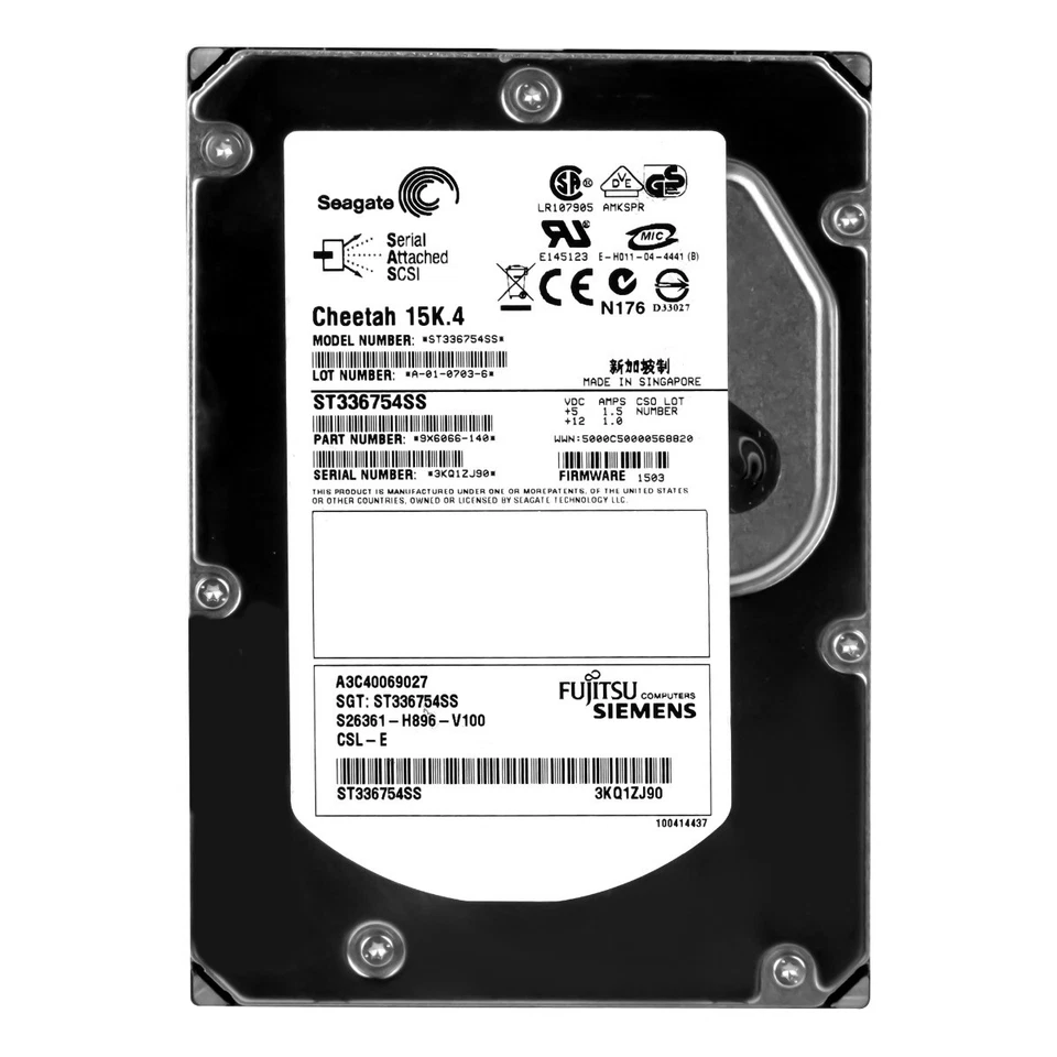 Hard Drive Fujitsu A3C40069027 ST336754SS 36GB 15K 8MB SAS 3.5' - Image 3 of 3
