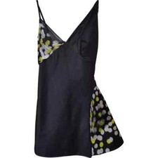 New ATELIER VERSACE Little Black Dress 100% Silk IT42 UK10 US6 LBD Slip Midi