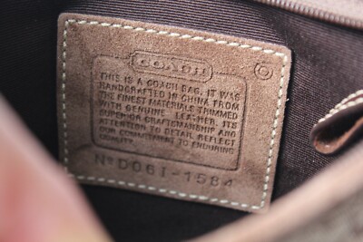 Coach Sm. Swingpack Crossbody Logo & Suede w/ Matching Change