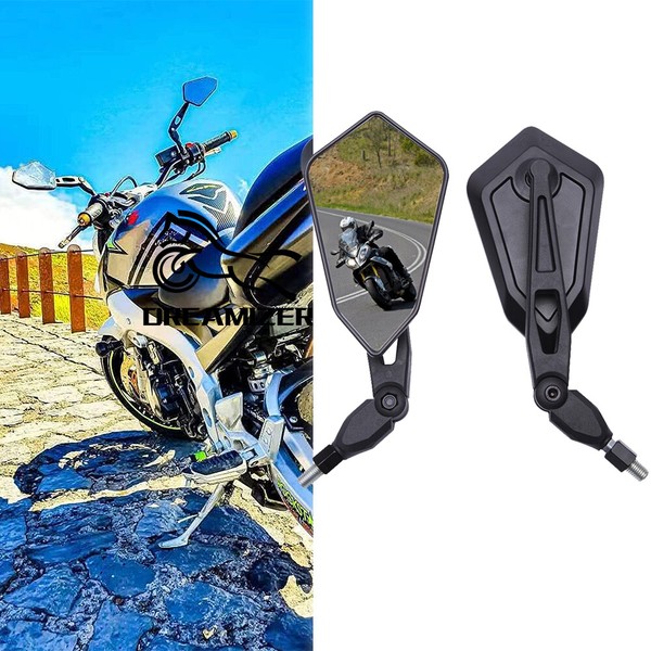 Motorrad Spiegel RüCkspiegel E-GeprüFt Universal Sportliches Motorradspiegel M10-image