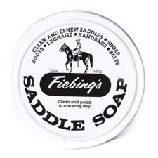 Fiebing's Saddle Soap, Leather Cleaner, Conditioner 12 oz - White - JUMBO CAN