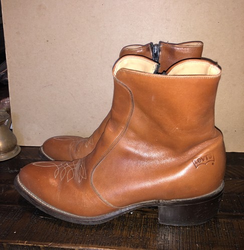 Vintage 70s Levi Western Ankle Boots 8 