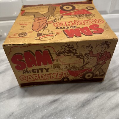 Vintage 1950's Marx Tin Litho & Plastic Wind Up Toy Sam The