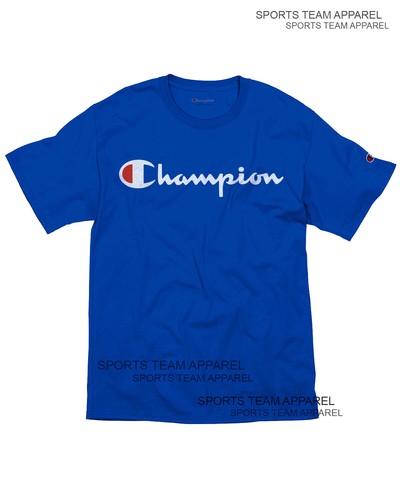 Champion T-Shirt Men's Jersey Tee Classic Fit Script Logo - Picture 8 of 22