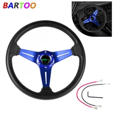 Blue Universal Golf Cart Steering Wheel for Yamaha EZGO Club Car Aluminum