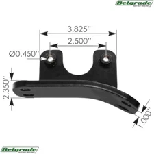 562.U75116327L Exhaust Cab Bracket Peterbilt LH M116327 - 388 & 389