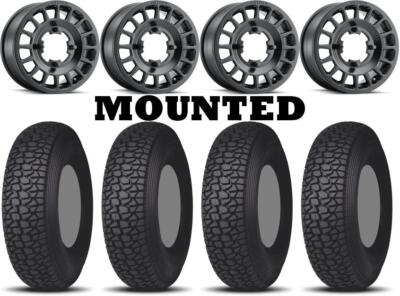 Kit 4 Tensor Regulator 2 Tires 30x10-15 on Method 407 Bead Grip Matte Black FXT