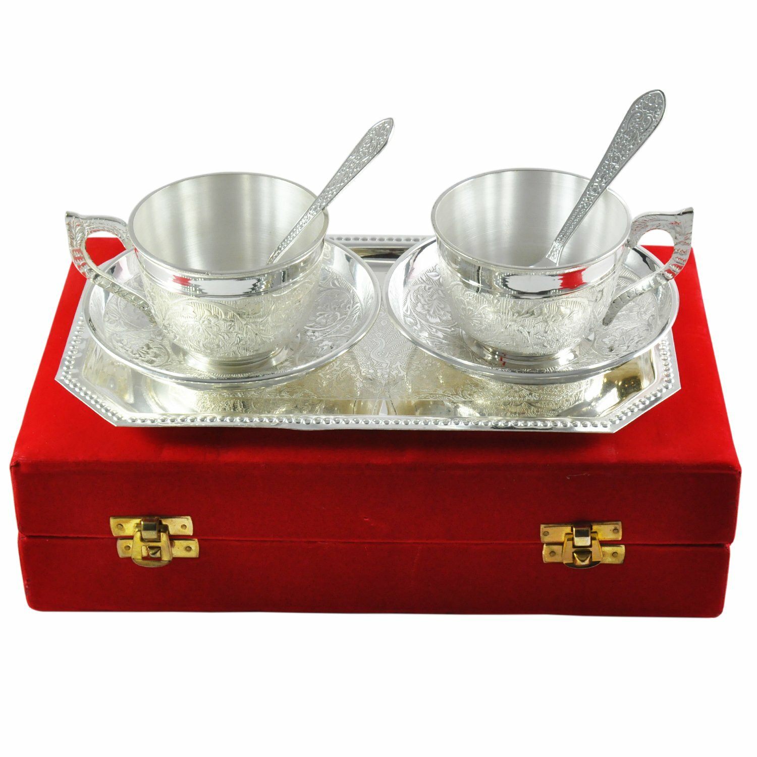 Silver Plated Tea Cup Serving Spoon Set