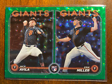 2024 Topps Update Nick Avila Erik Miller #US271 RC Green Foilboard /499 Giants