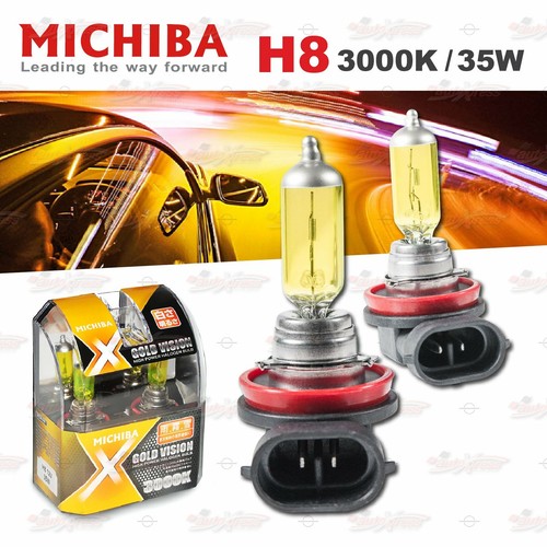MICHIBA Scheinwerfer 12V GLÜHLAMPEN 2300K H1 H3 H4 H7 H8 H11 HB3 HB4 Yellow GELB - Bild 9 von 16