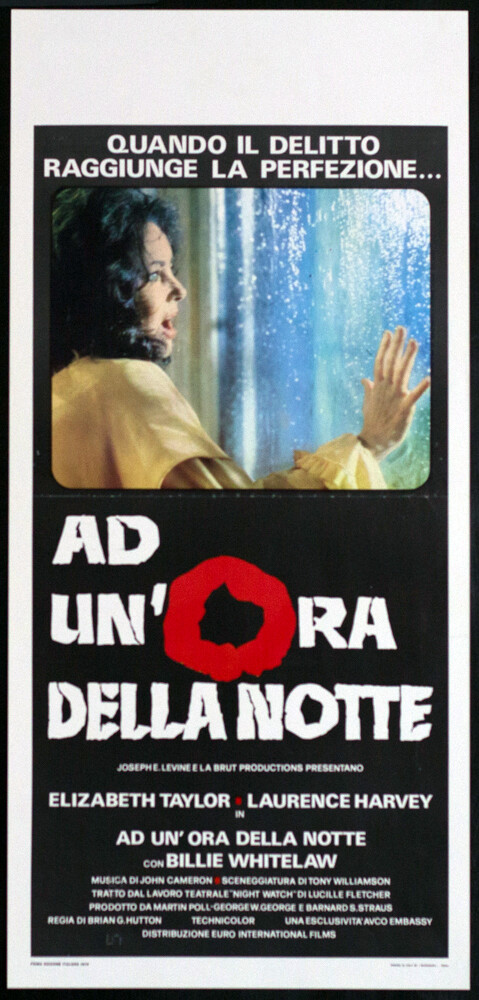 Locandina originale film Ad un'ora della notte (1974) - Regia di Brian G. Hutton