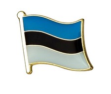 Estonia Flag metal pin badge -Free postage