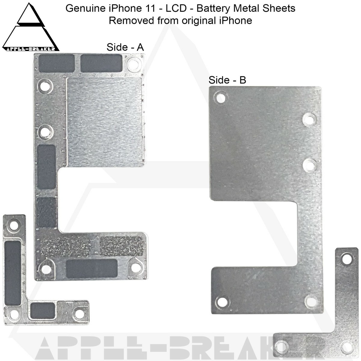 Original iPhone 11 LCD Battery Connector Metal Plates Brackets Sheet With  Screws
