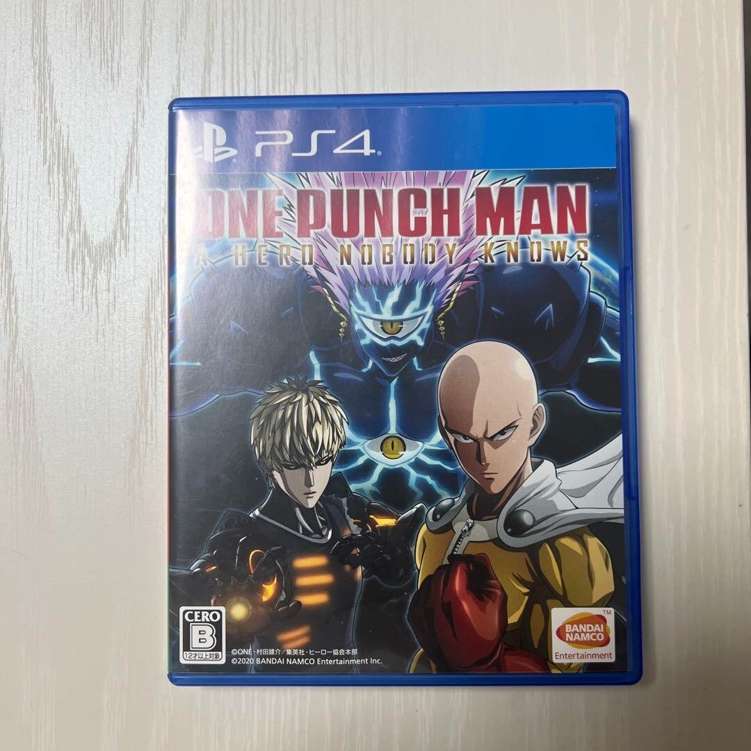 Japan Anime one punch man PlayStation 4 PS4 GAME SOFT A HERO NOBODY KNOWS rare