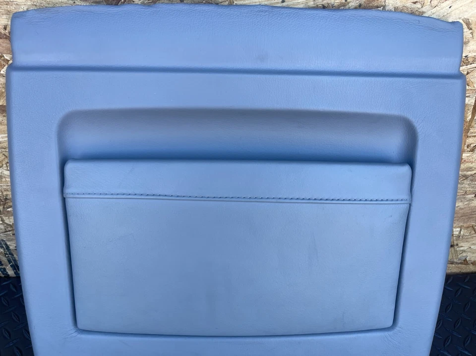 95-01 750iL E39 E38 BMW Asiento Delantero Bolsillo Trasero Borde Panel Trasero Cubierta Gris OEM Foto 4 de 4