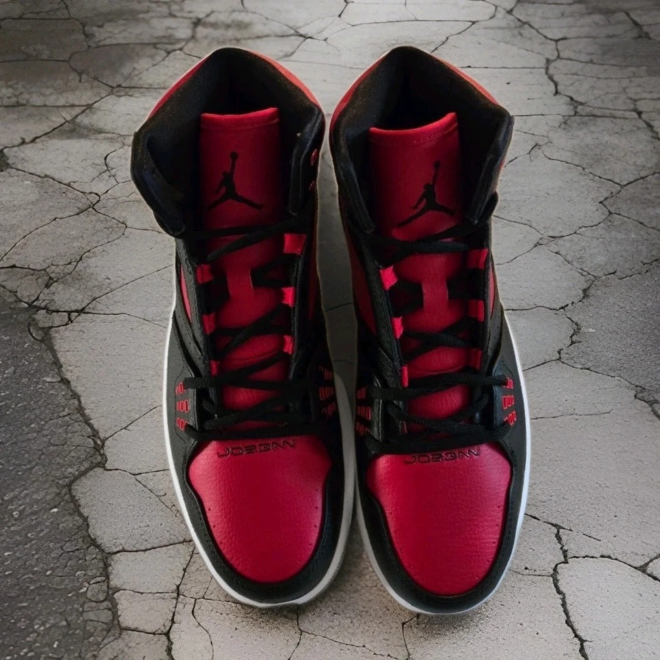 Zapatilla deportiva Jordan 1 Flight Mid para hombre - negra/roja Foto 4 de 4