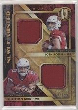 2018 Gold Standard Newly Minted Memorabilia Duals Christian Kirk Josh Rosen gn1