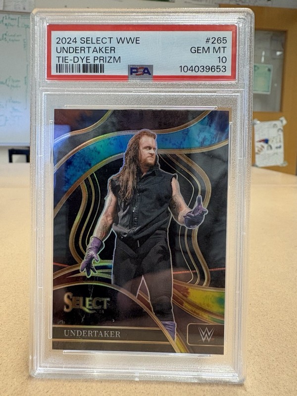 2024 Select WWE Undertaker Tie-Dye Prizm /25 PSA 10