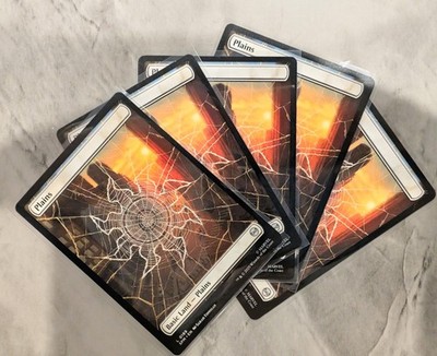 5x Full Art Plains Lot- MTG Marvel SPM 189 | White Land Spider-Man EDH | NM