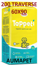 200 TAPPETINI ASSORBENTI PER CANI 60x90 TRAVERSE CANE IGIENICI TAPISS OFFERTA