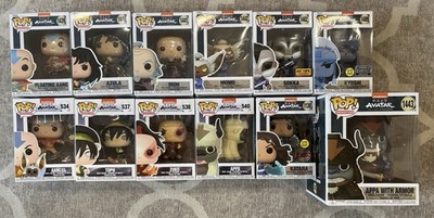 Funko Pop Avatar The Last Airbender Lot (12)   Iroh Azula Zuko Toph Appa   Boxed